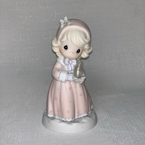 🆕 Vintage PRECIOUS MOMENTS ENESCO 1995 Making Spirits Bright Figurine Christmas - Picture 3 of 12